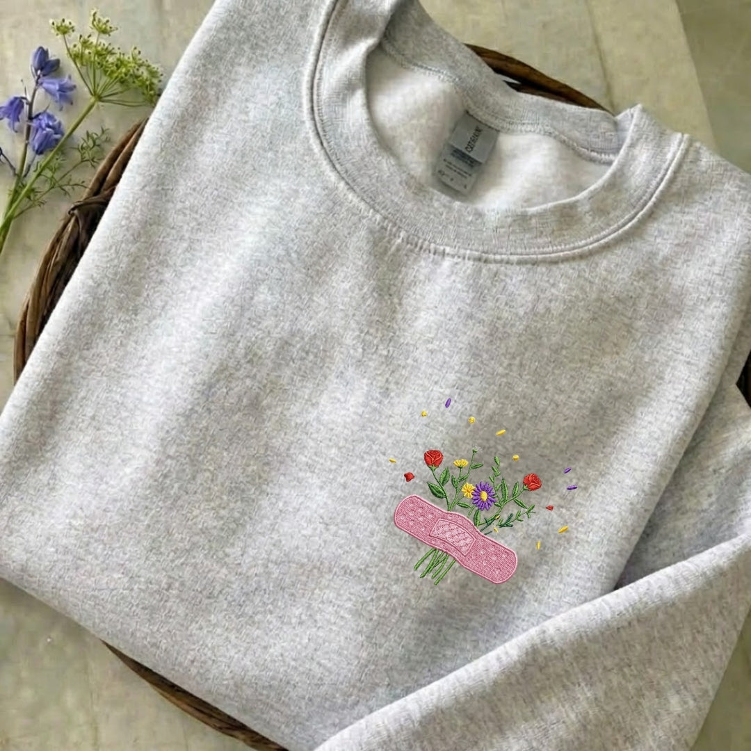 Heal Your Heart Embroidered Sweatshirt