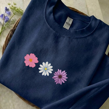 Bloom in Her Power Embroidered Sweatshirt