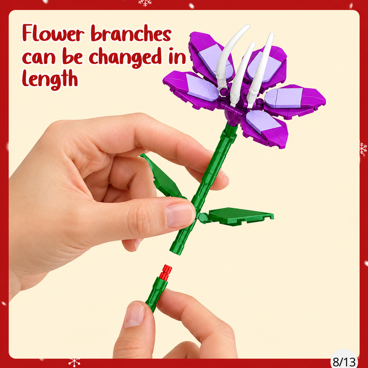 Flower Advent Calender - Bouquet Building Blocks Christmas Decoration