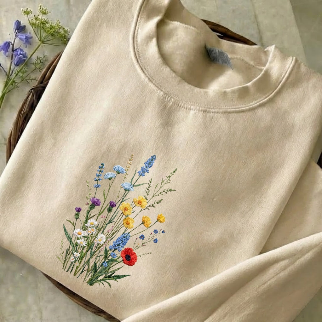Wildflower Embroidered Sweatshirt