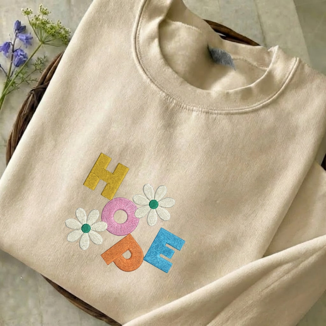 Hope Embroidered Sweatshirt