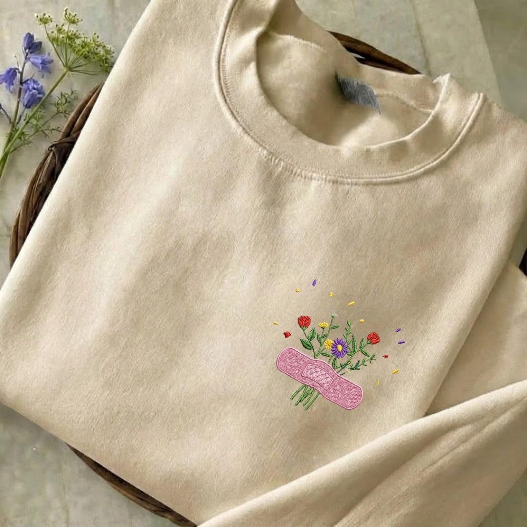 Heal Your Heart Embroidered Sweatshirt
