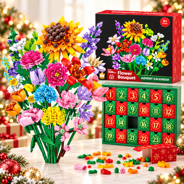 Flower Advent Calender - Bouquet Building Blocks Christmas Decoration