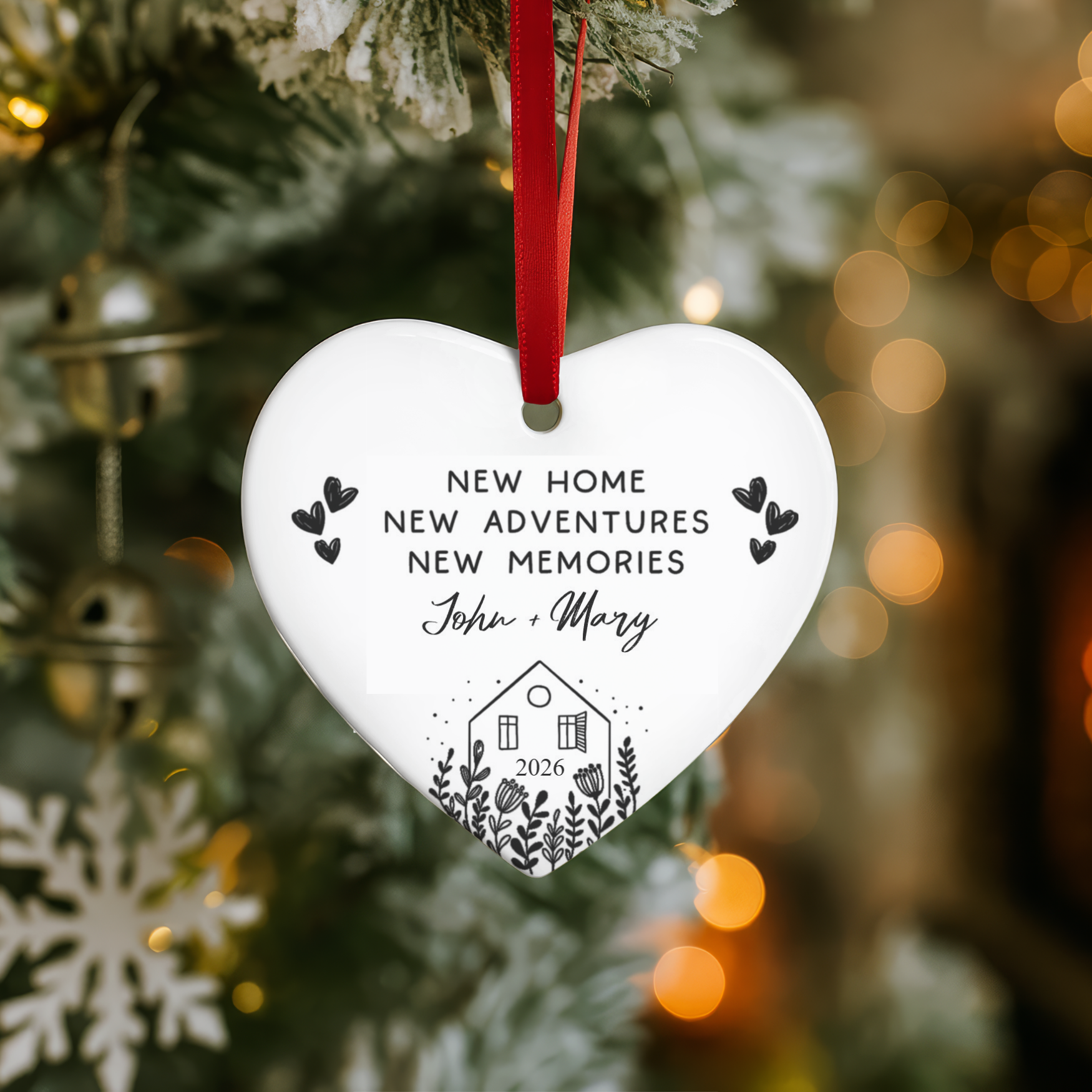 New Home Ornament 2026 — Personalized Housewarming Keepsake