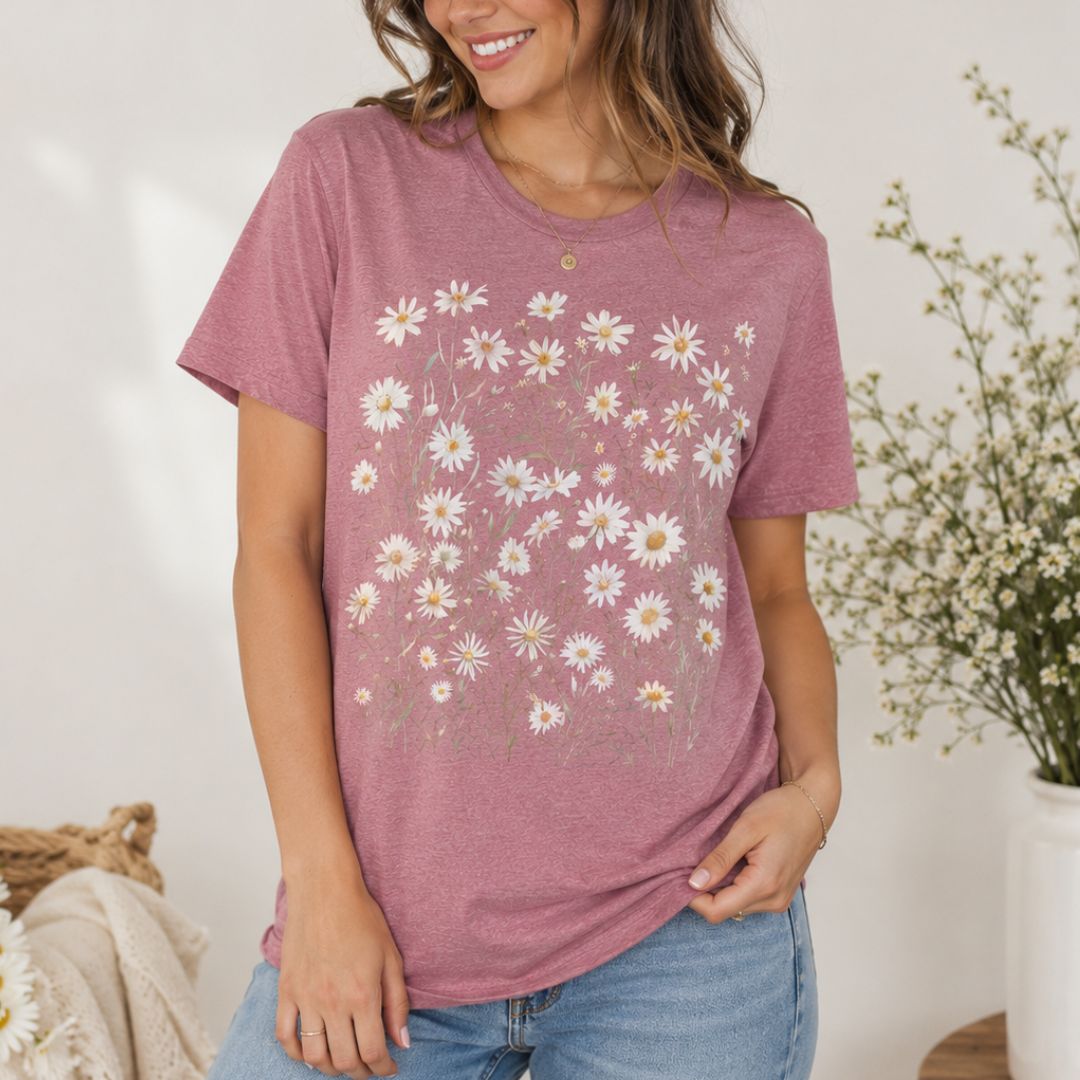 Daisy Garden T-shirt, Gift For Daisy Lovers