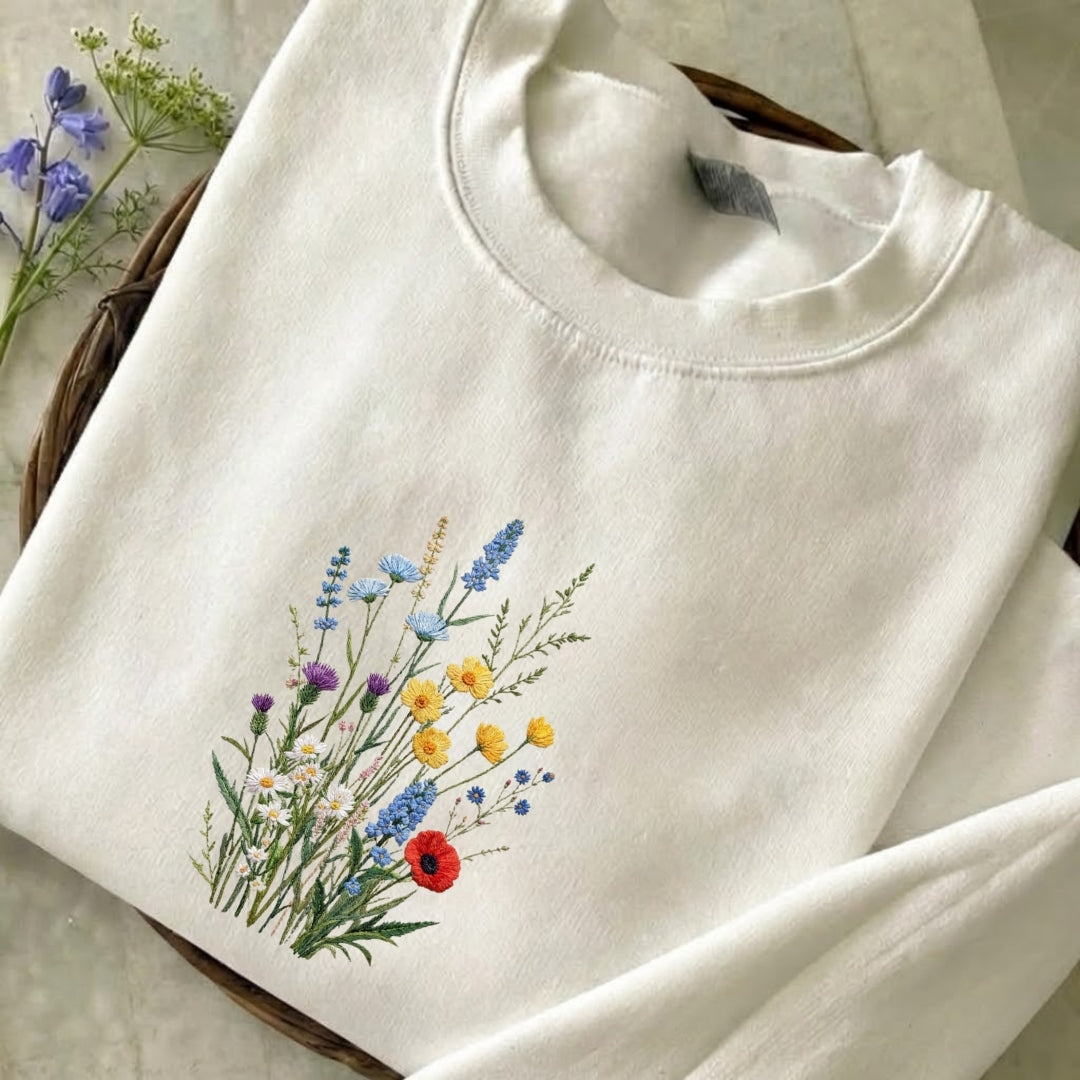 Wildflower Embroidered Sweatshirt