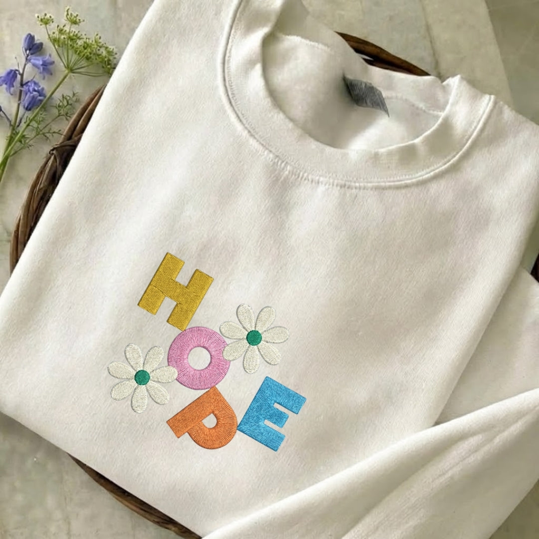 Hope Embroidered Sweatshirt