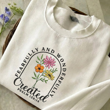 Fearfully and Wonderfully Embroidered Sweatshirt