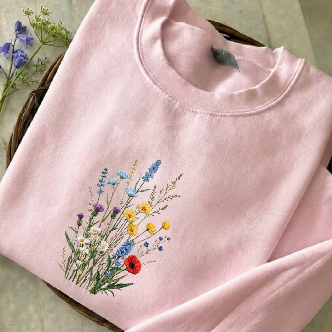 Wildflower Embroidered Sweatshirt