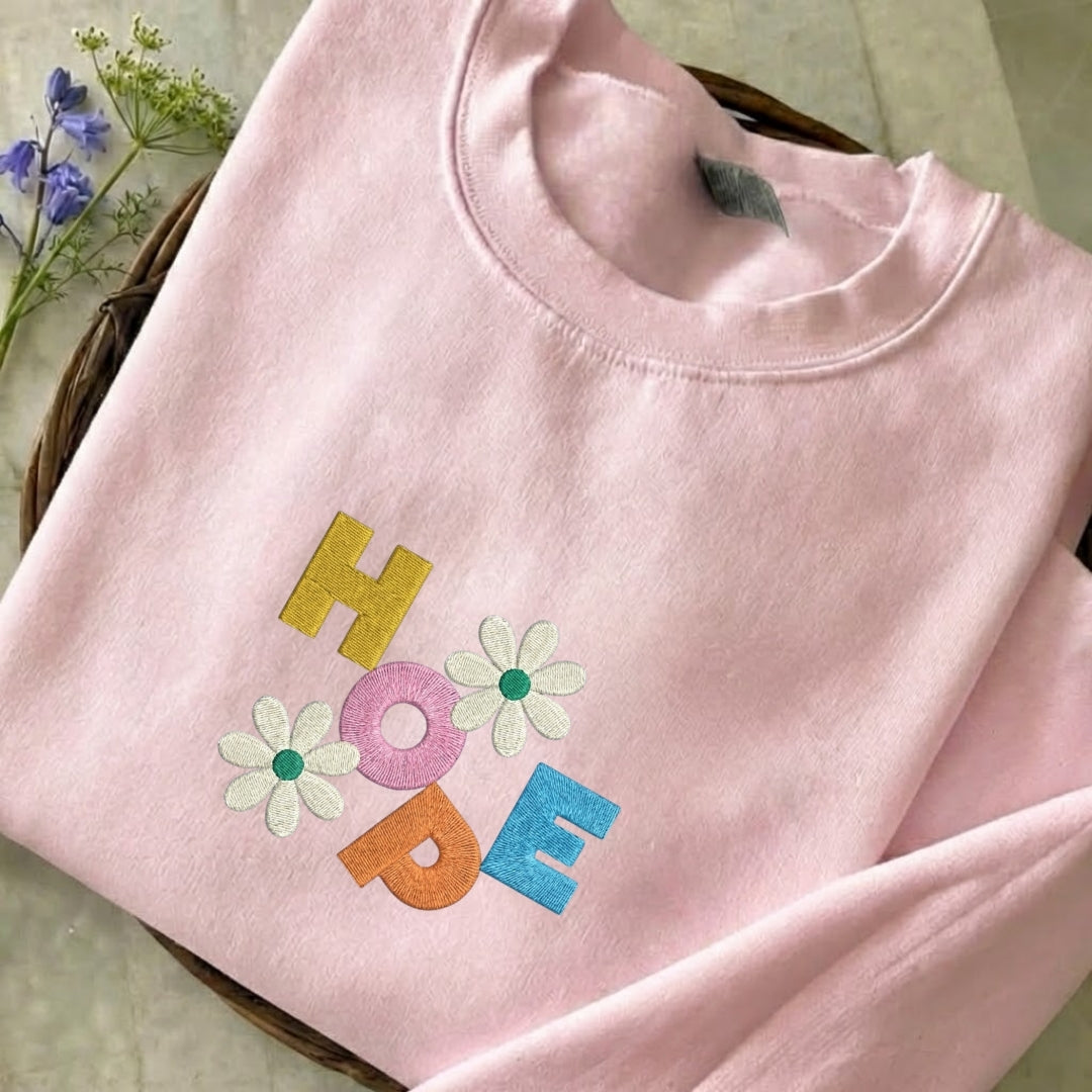 Hope Embroidered Sweatshirt