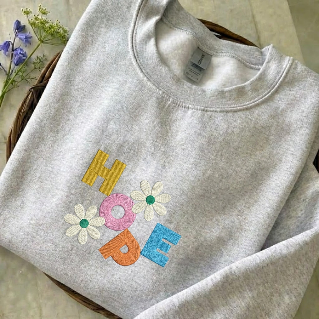 Hope Embroidered Sweatshirt