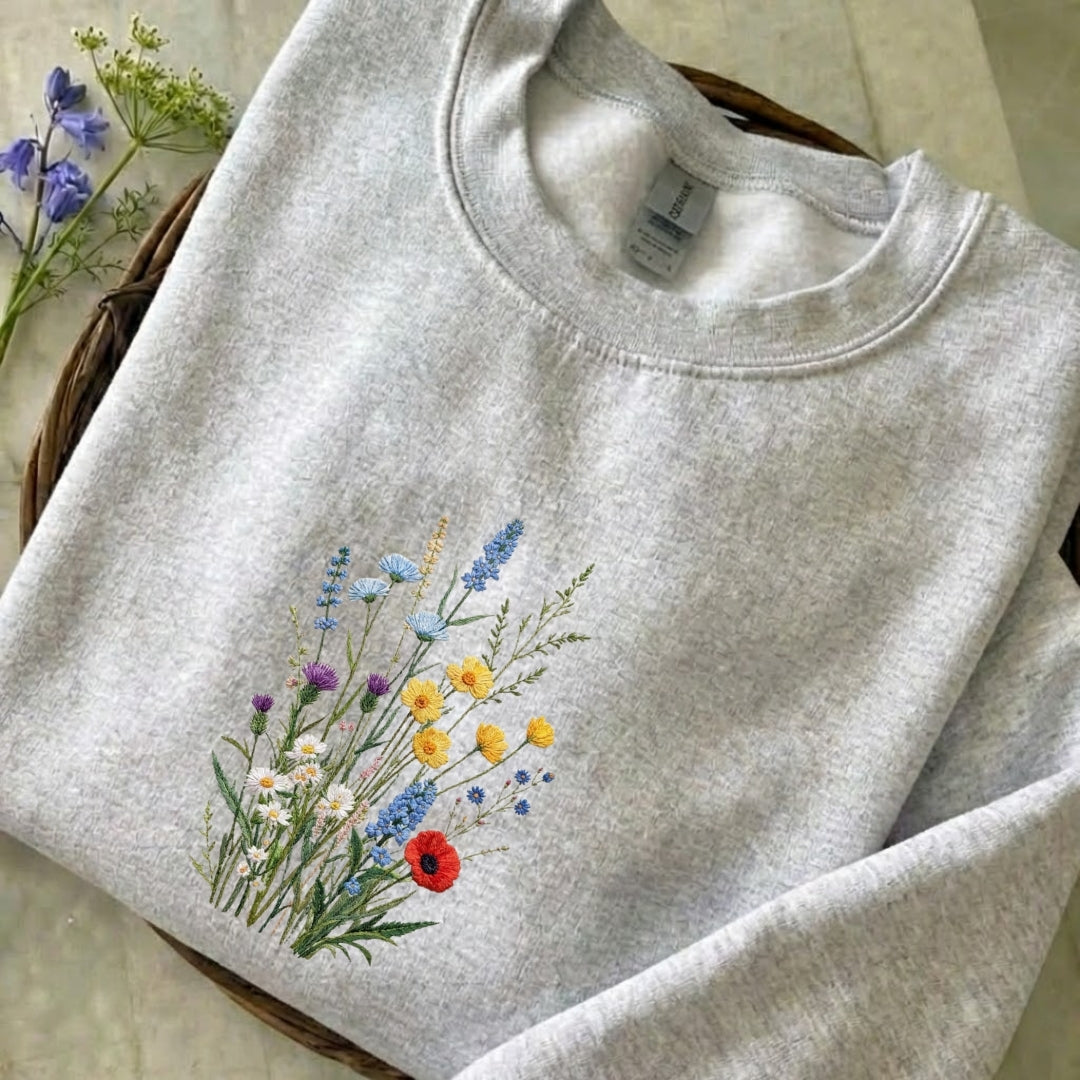 Wildflower Embroidered Sweatshirt