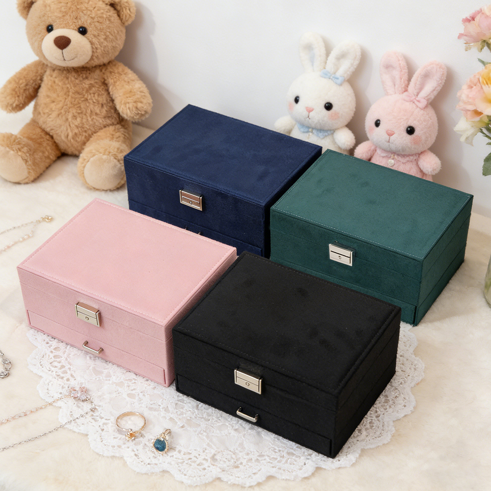 Custom Large Flower Jewelry Box - Jewelry Storage Organizer for Women