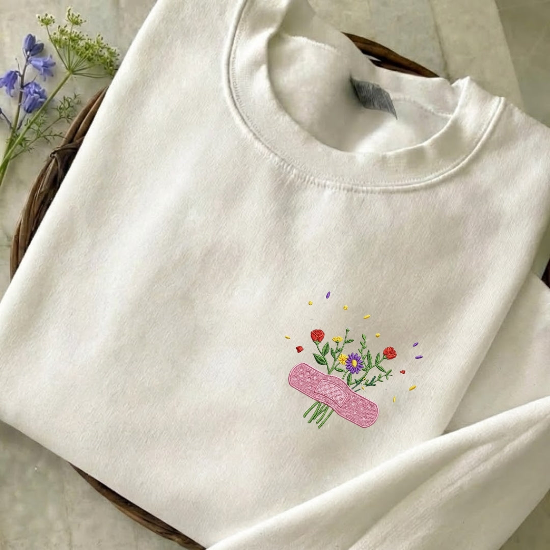 Heal Your Heart Embroidered Sweatshirt