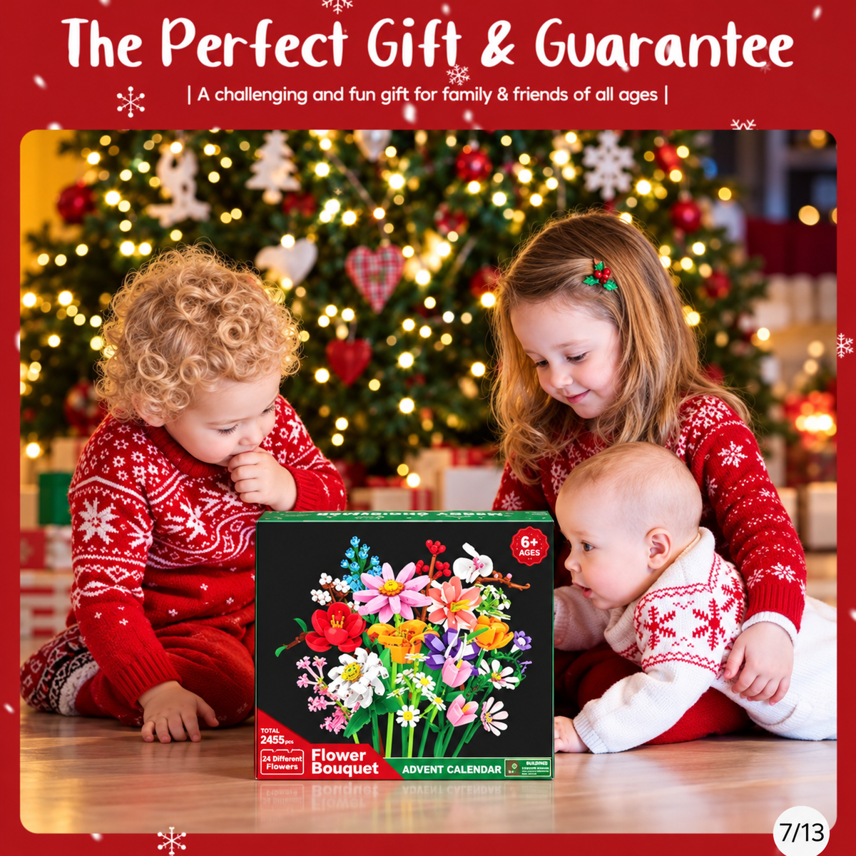 Flower Advent Calender - Bouquet Building Blocks Christmas Decoration