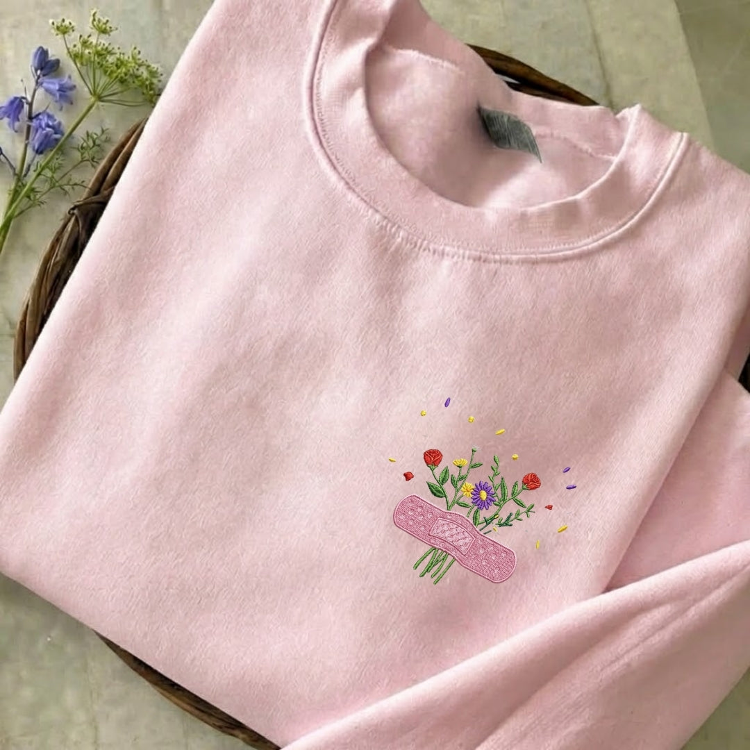 Heal Your Heart Embroidered Sweatshirt