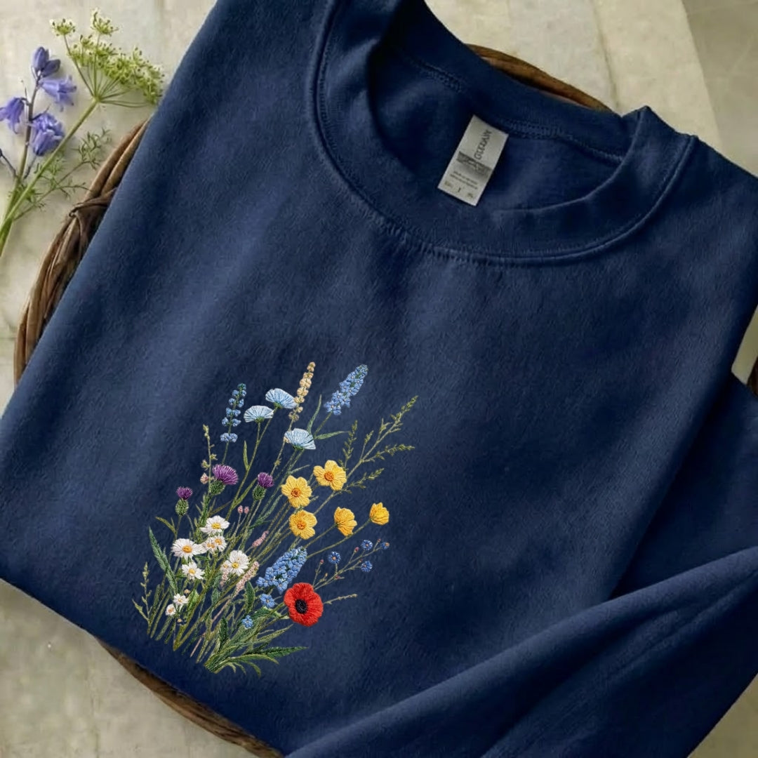 Wildflower Embroidered Sweatshirt