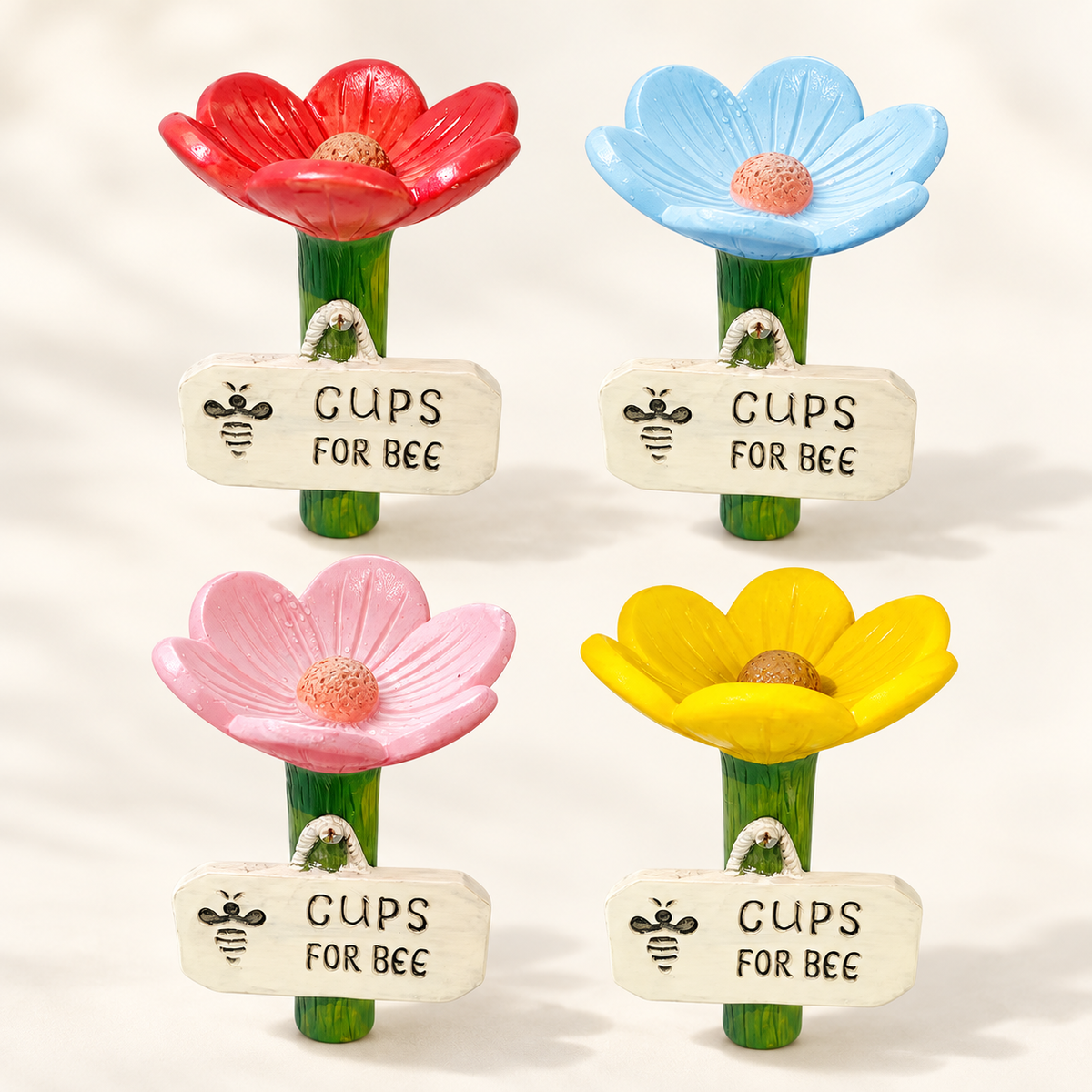 Bee Watering Cup – Flower Pollinator Feeder for Garden