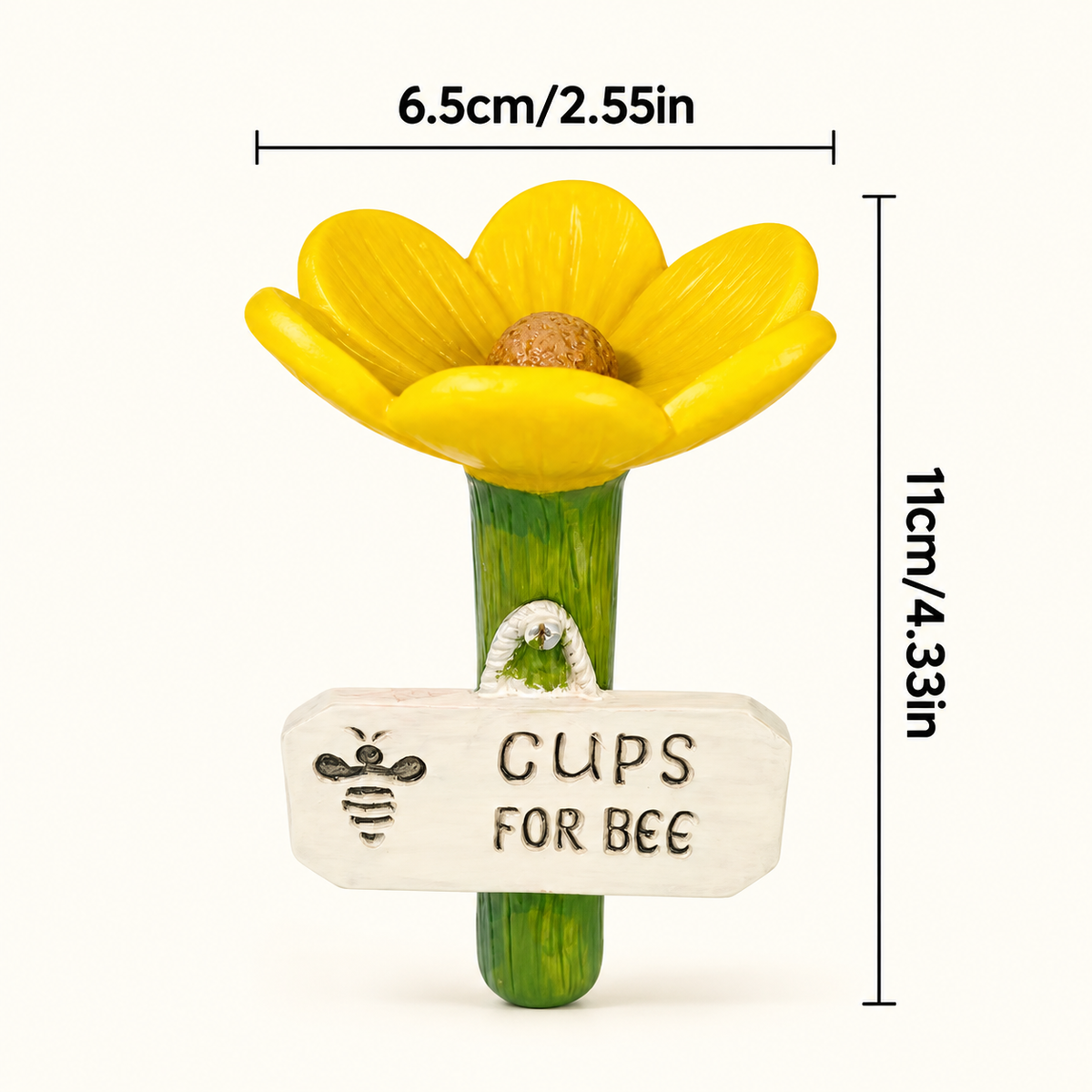 Bee Watering Cup – Flower Pollinator Feeder for Garden