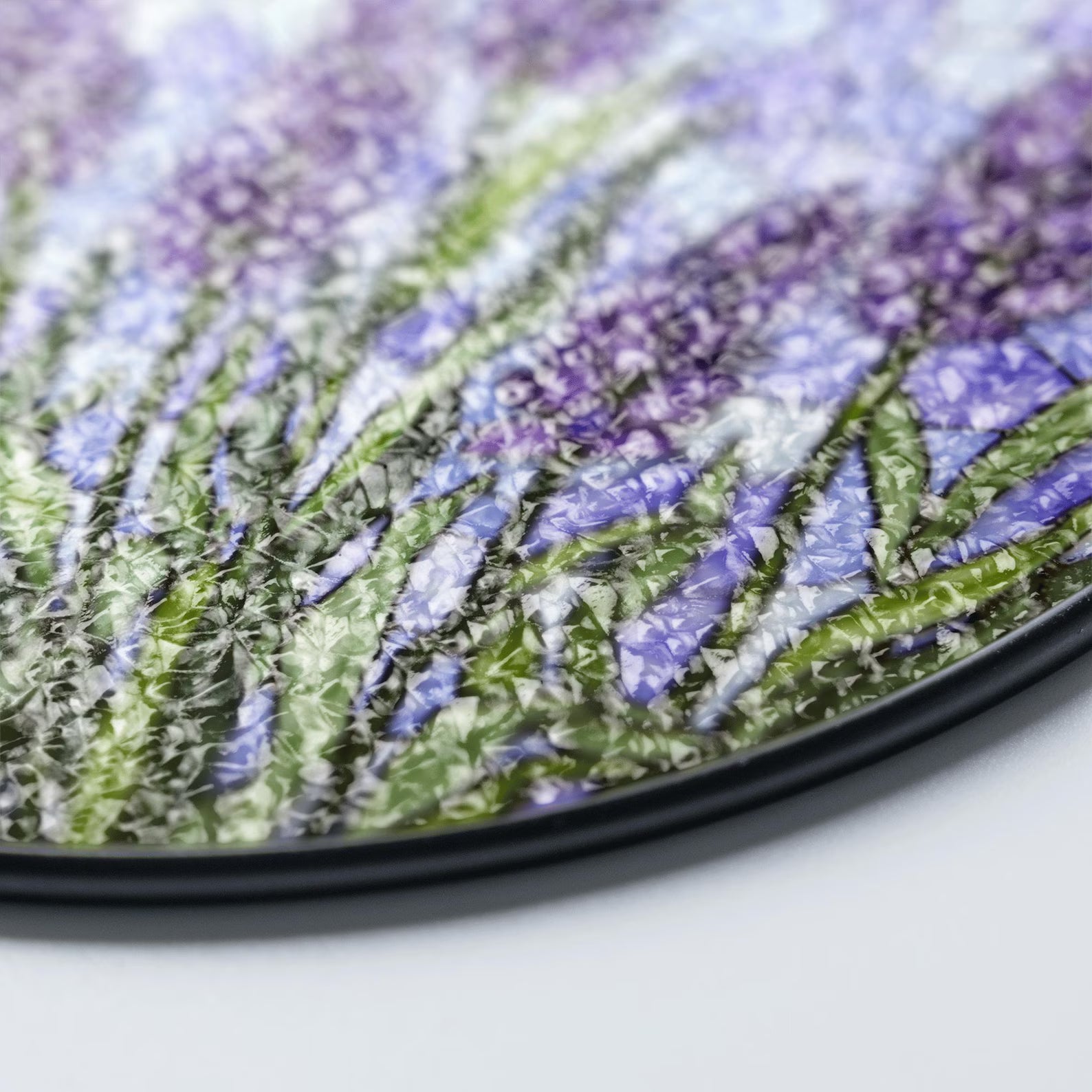 Lavender Flower Stained Glass Suncatcher