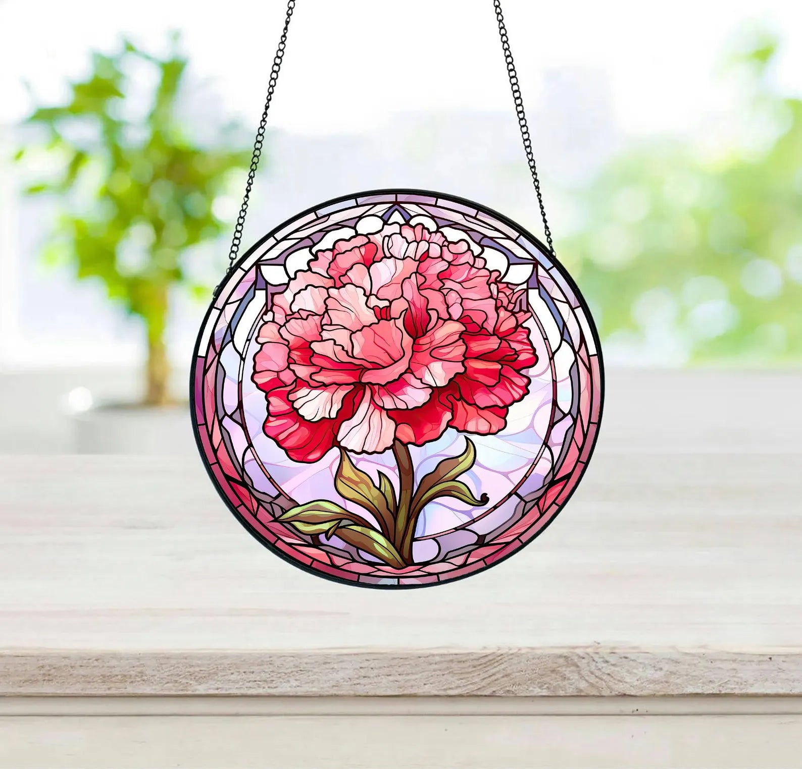 Personalized Birth Month Flower Suncatcher