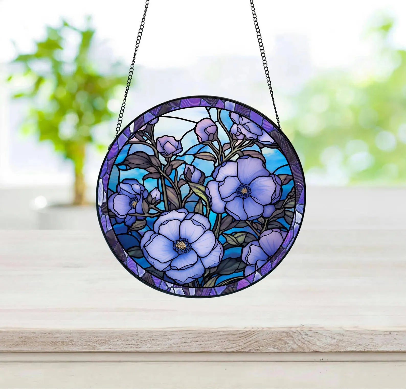 Personalized Birth Month Flower Suncatcher