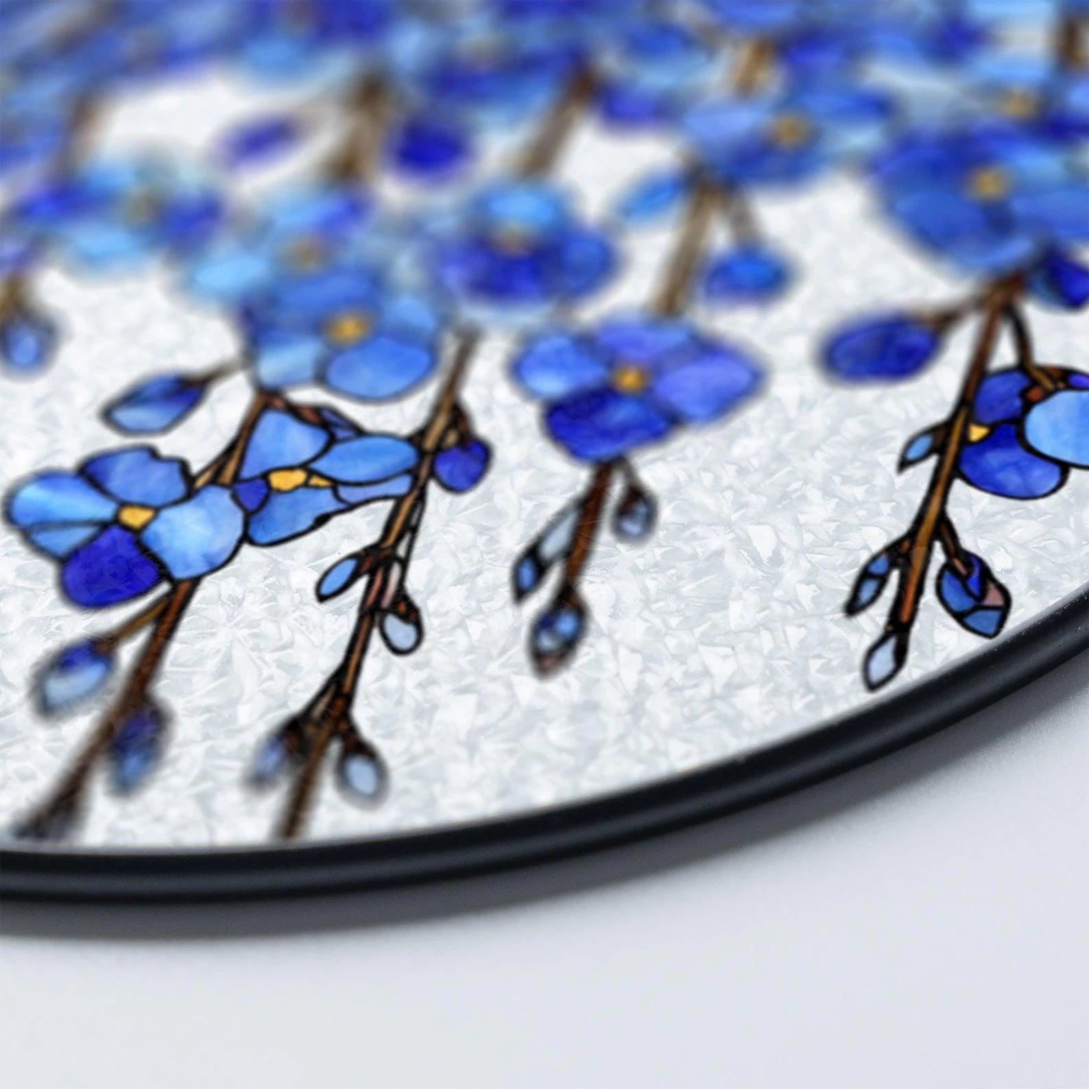 Forget Me Not Glass Suncatcher