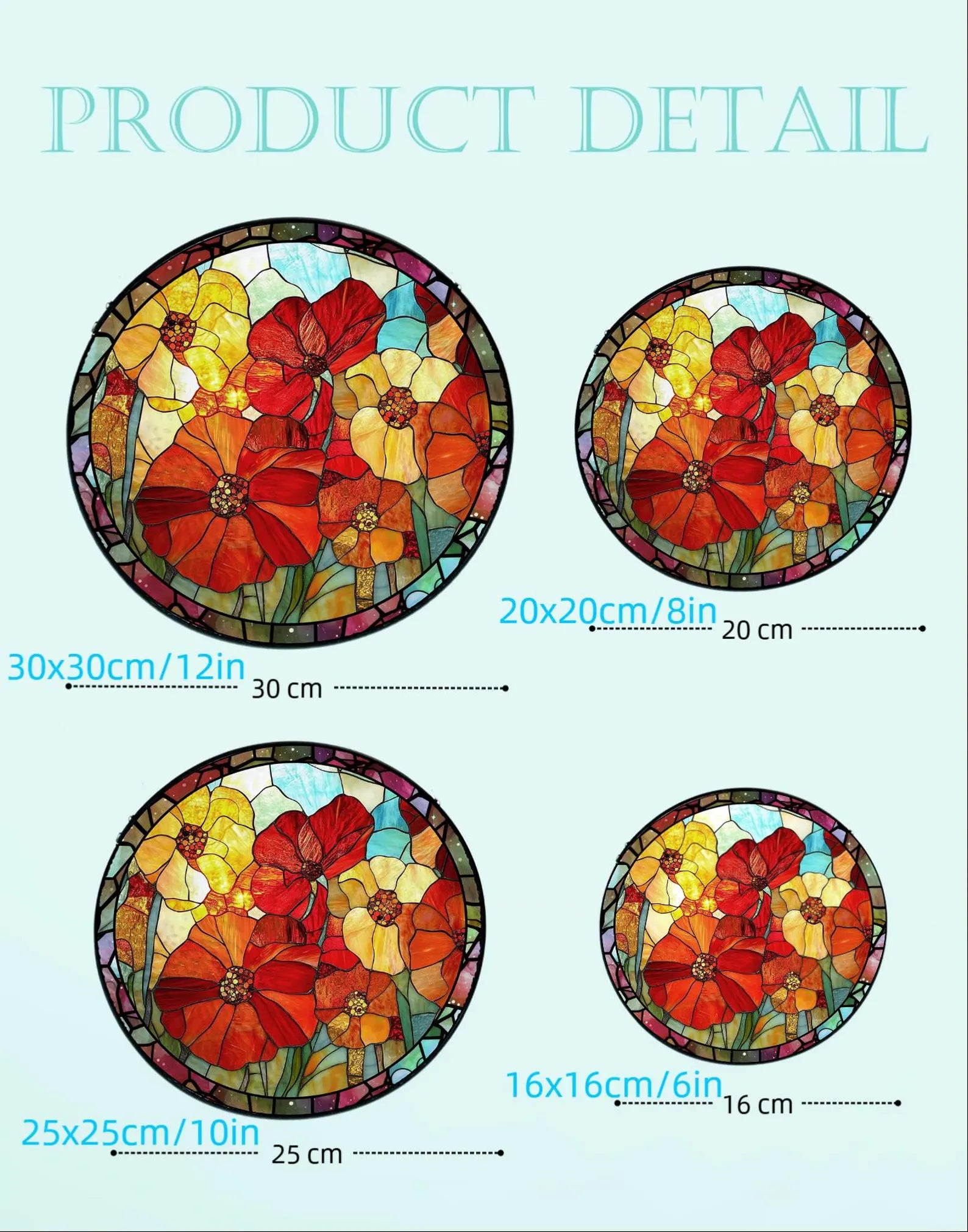 Personalized Birth Month Flower Suncatcher