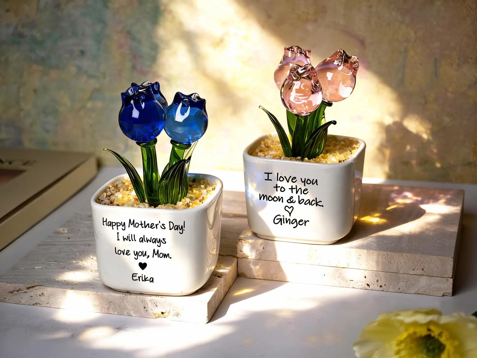 Glass Everlasting Tulips