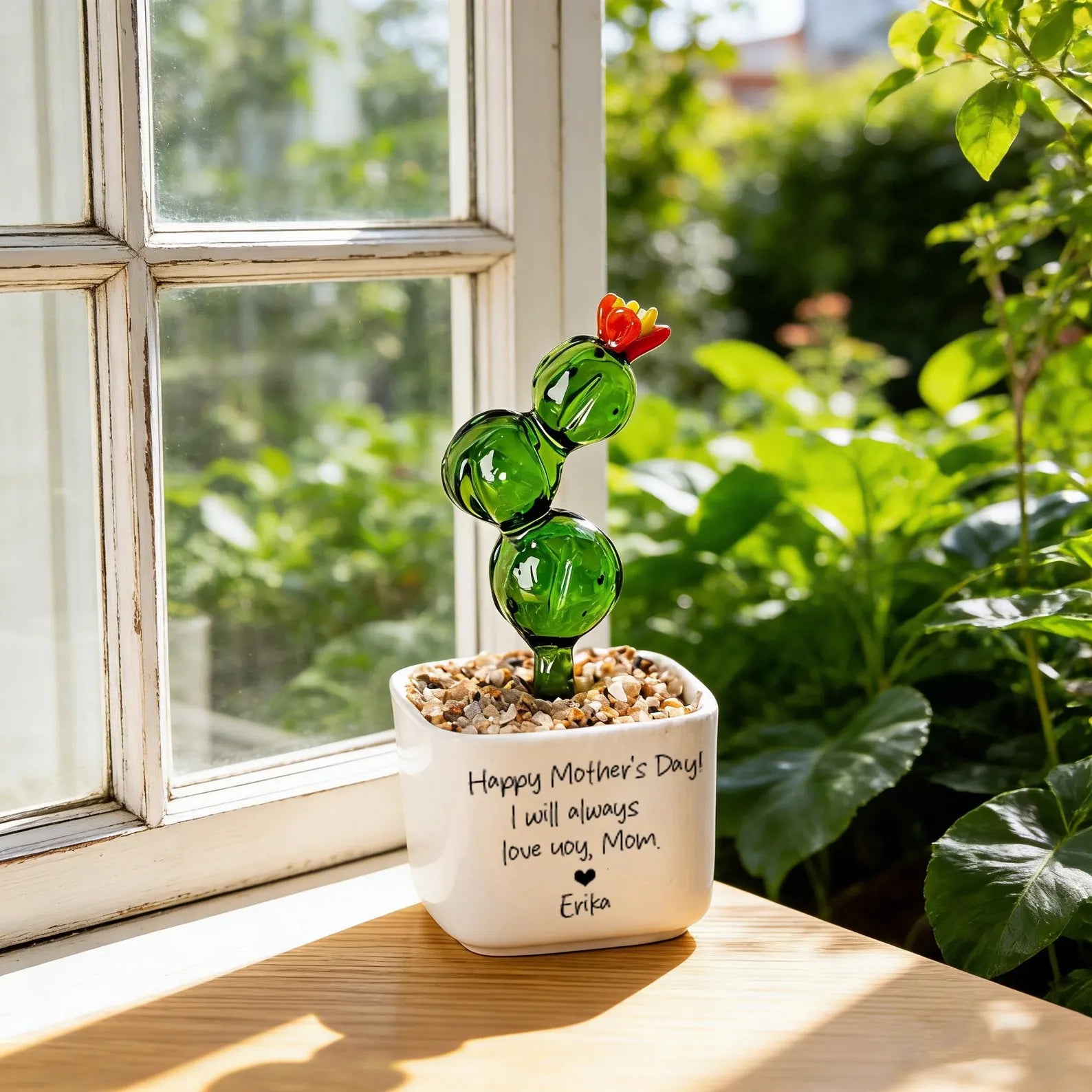 Handmade Glass Flower Pots