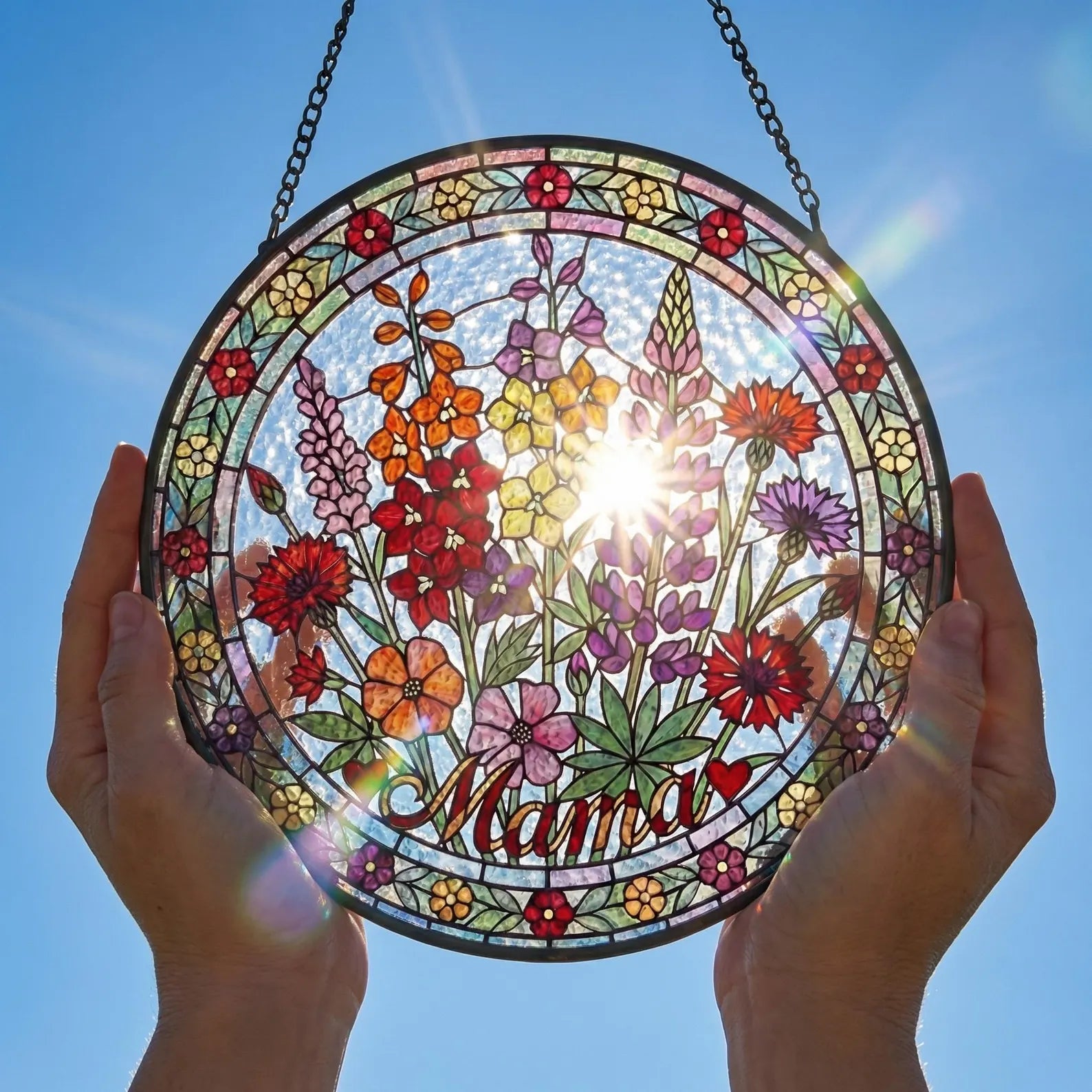Personalized Mama Garden Suncatcher