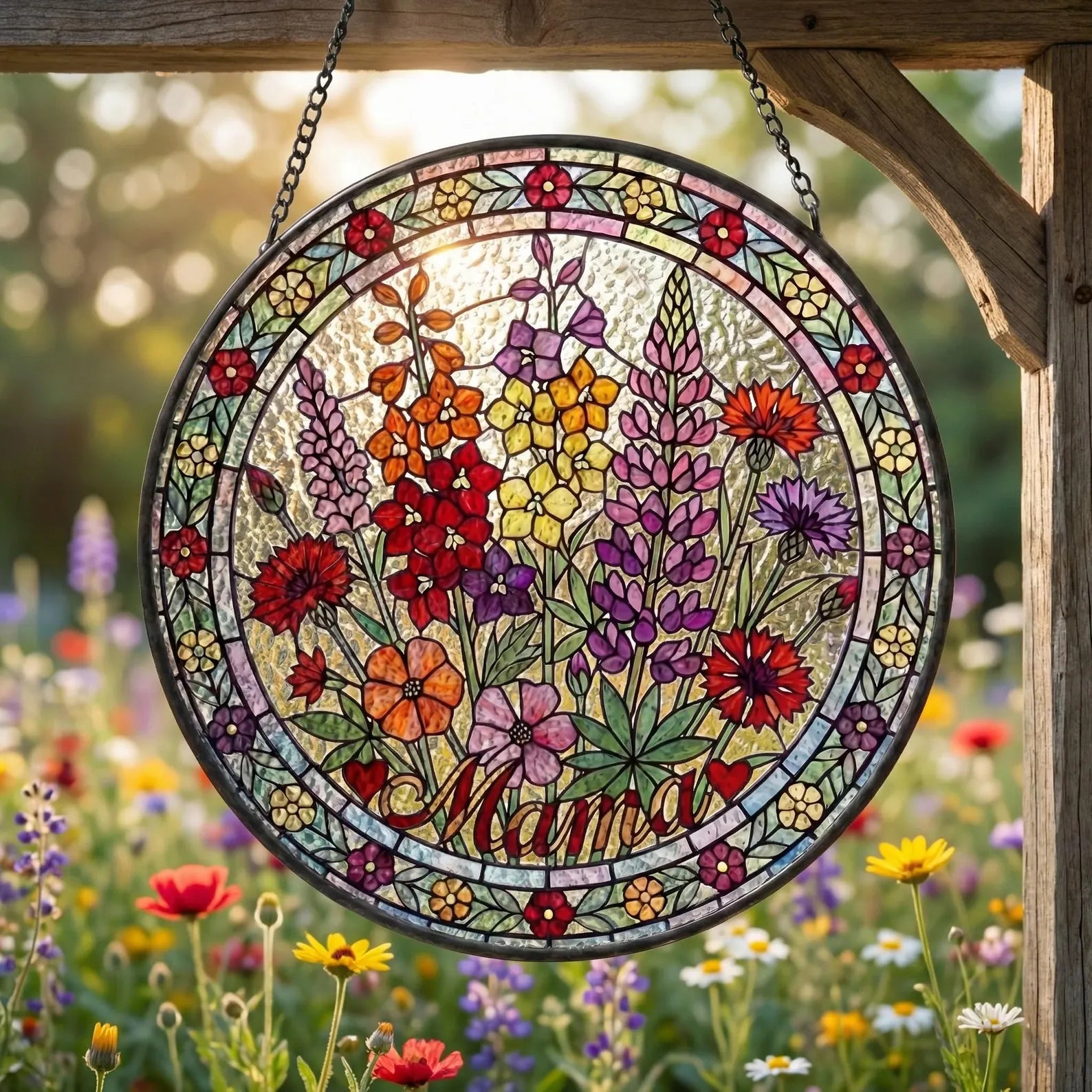 Personalized Mama Garden Suncatcher