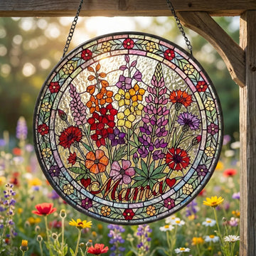 Personalized Mama Garden Suncatcher