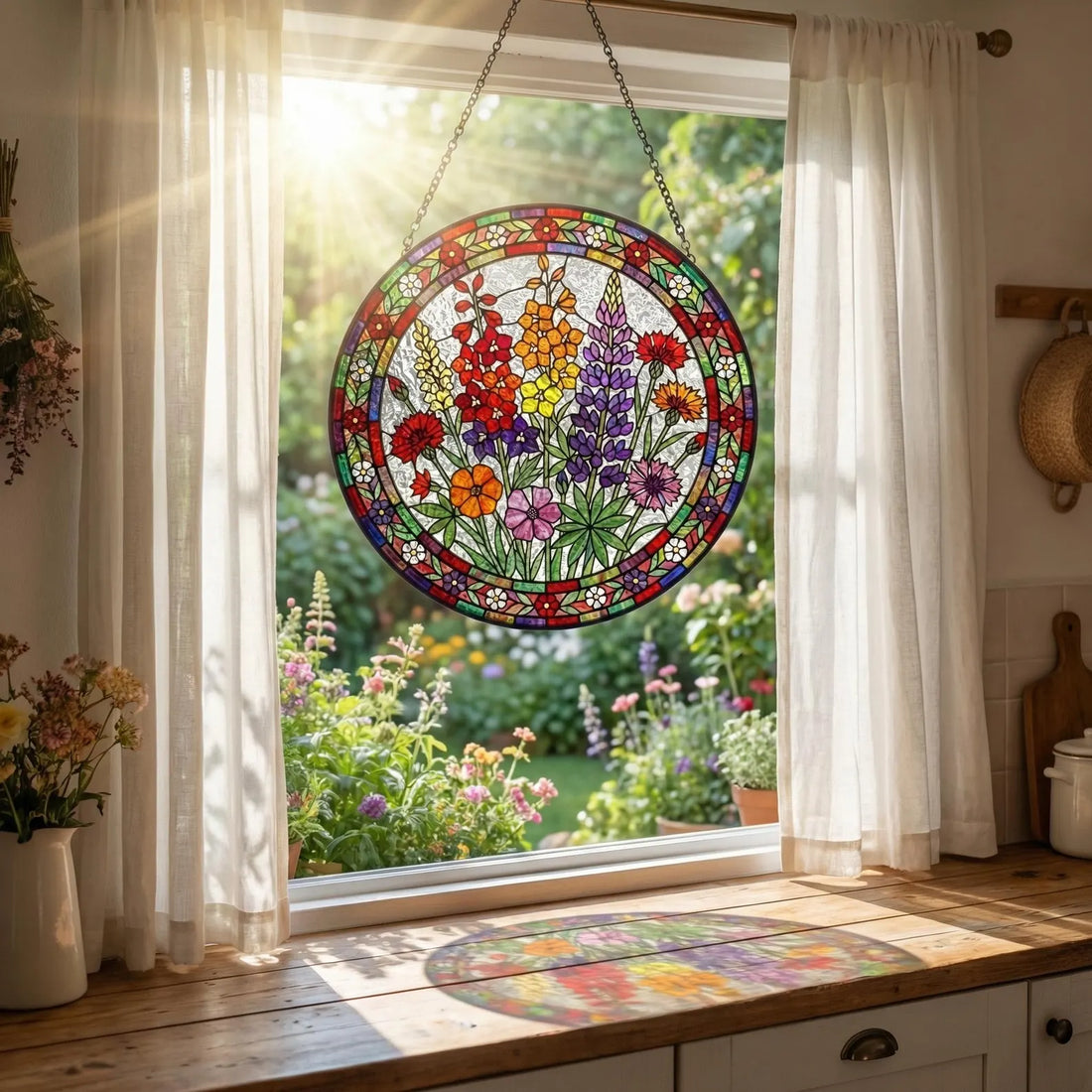 Personalized Mama Garden Suncatcher
