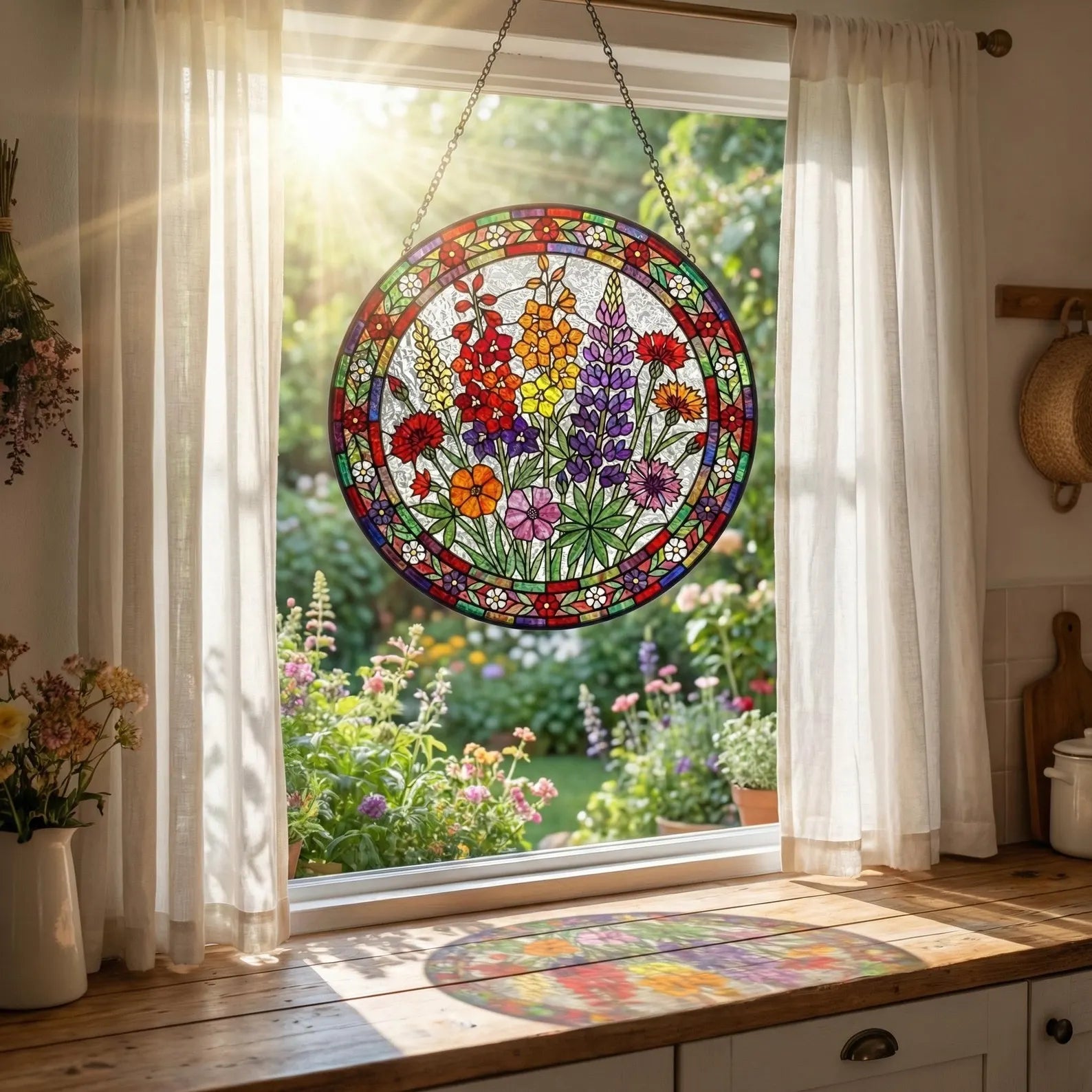 Personalized Mama Garden Suncatcher