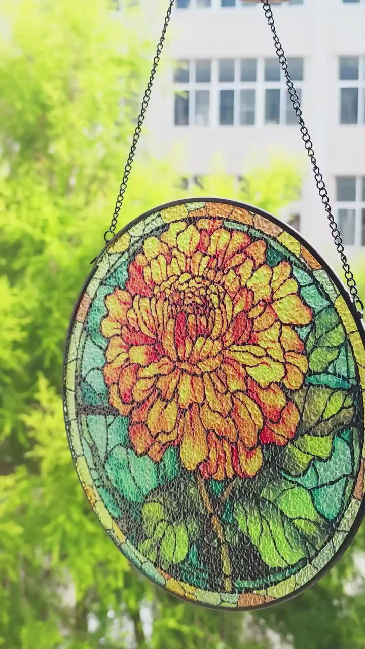 Personalized Birth Month Flower Suncatcher